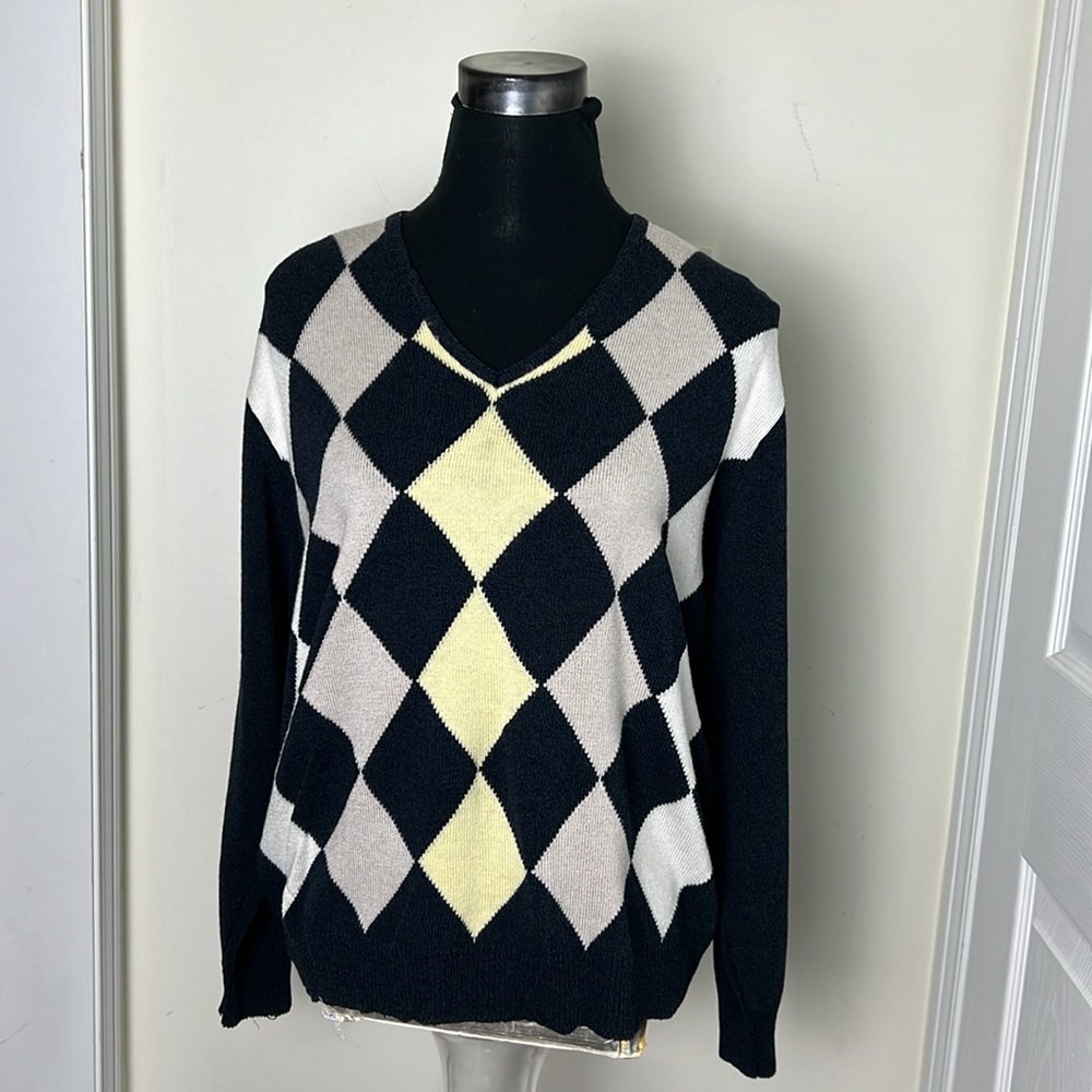Strick Studio Academia Preppy Knit Sweatshirt Sweater Size Medium